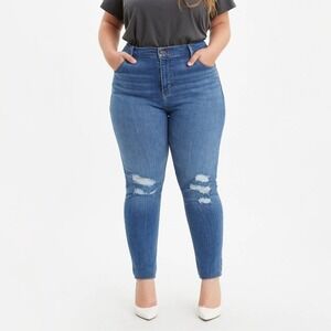 Levi Strauss Gold Label Totally Shaping Skinny Jeans Size 22 Short Tommy Control
